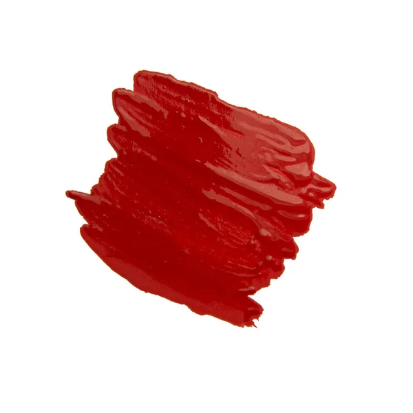 Pincelada roja — Foto de Stock