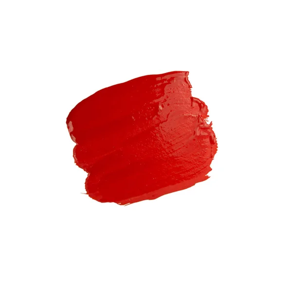 赤いブラシ ストローク — ストック写真