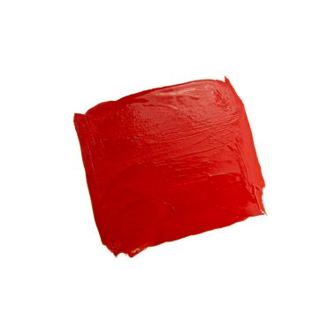 Kırmızı fırça darbesi