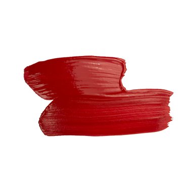 Kırmızı fırça darbesi