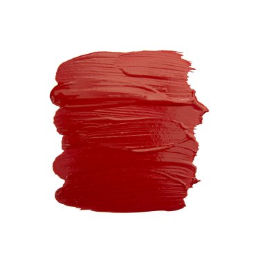 Kırmızı fırça darbesi