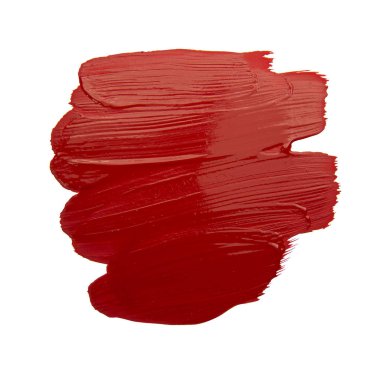 Kırmızı fırça darbesi