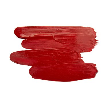 Kırmızı fırça darbesi