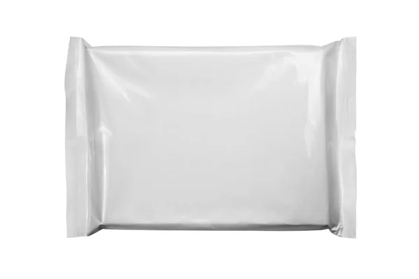 Model ambalaj alb pentru gustare — Fotografie, imagine de stoc