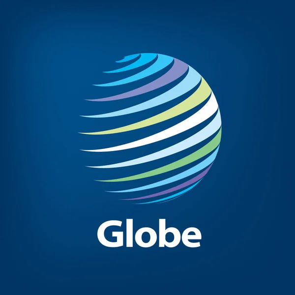 Logo vectoriel globe — Image vectorielle