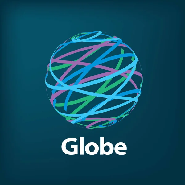 Vektor logo globus – Stock-vektor