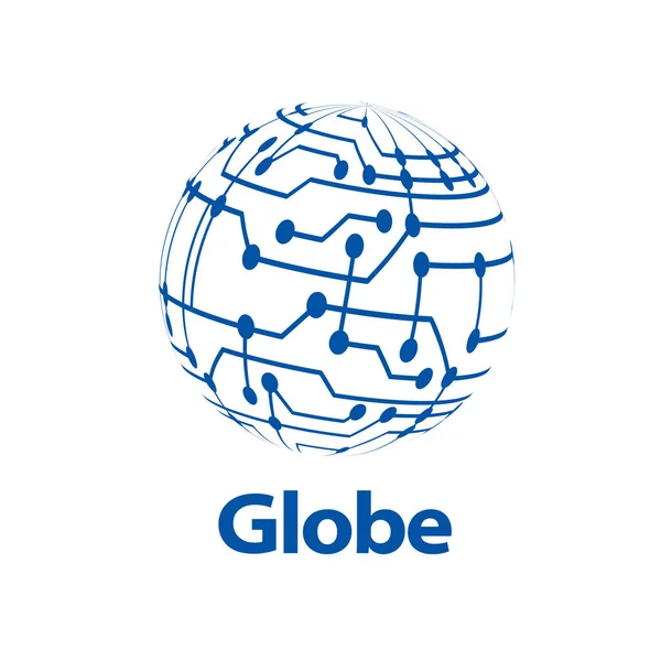 Vector logo globo — Vector de stock