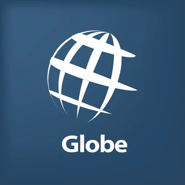 Vetor logotipo globo — Vetor de Stock