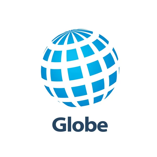 Vector logo globo — Vector de stock