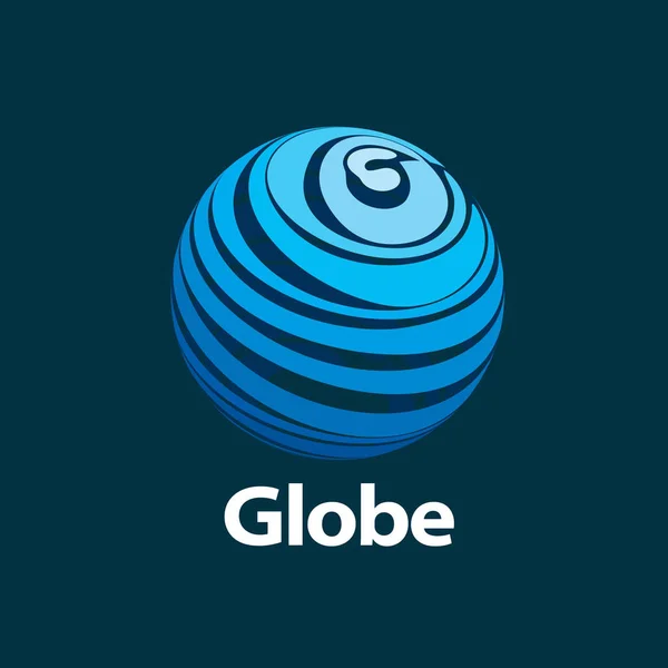 Vector logo globo — Vector de stock