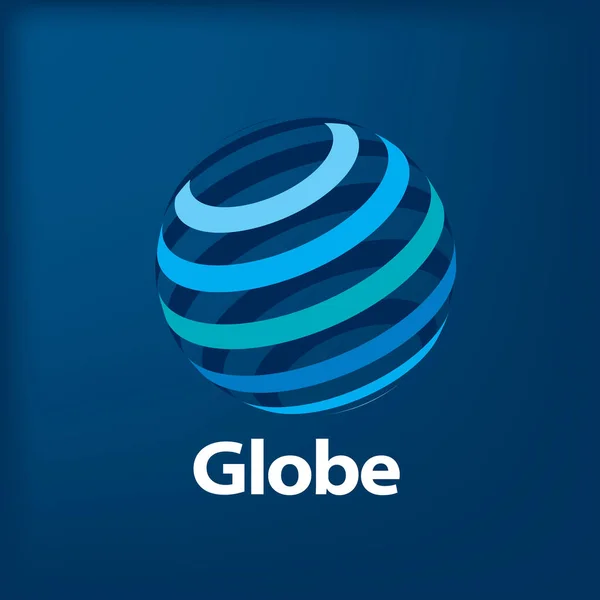 Vector logo globo — Vector de stock