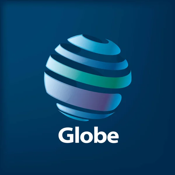 Vetor logotipo globo — Vetor de Stock