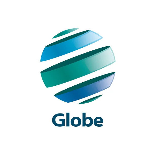 Vector logo globo — Vector de stock