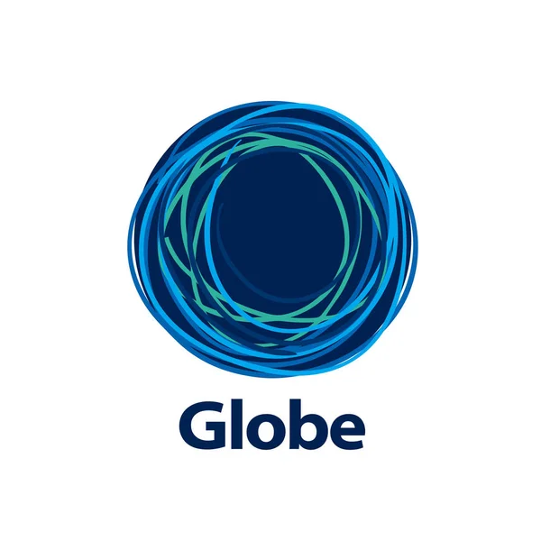 Plantilla logo diseño globo — Vector de stock