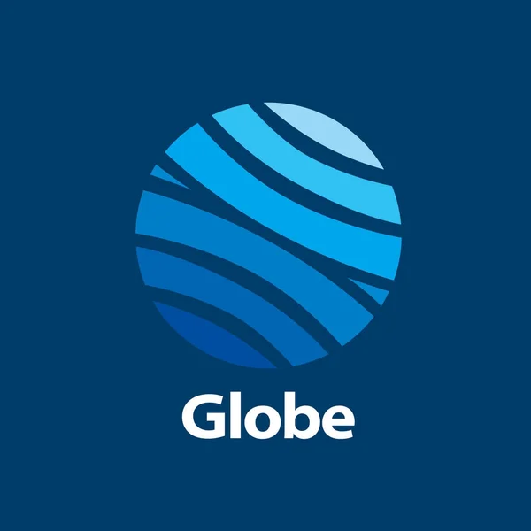 Vorlage Logo Design Globus — Stockvektor