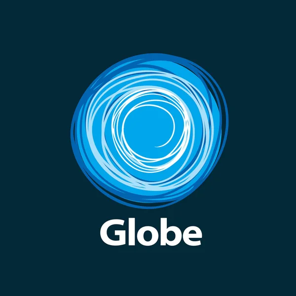 Modelo logotipo design globo — Vetor de Stock