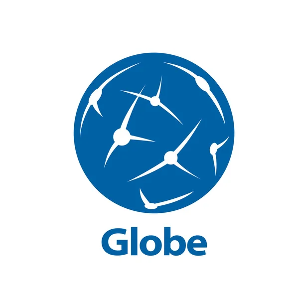 Vetor logotipo globo — Vetor de Stock