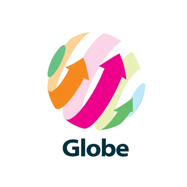 Vector logo globo — Vector de stock