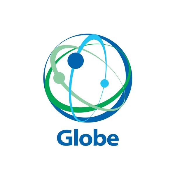 Vector logo globo — Vector de stock