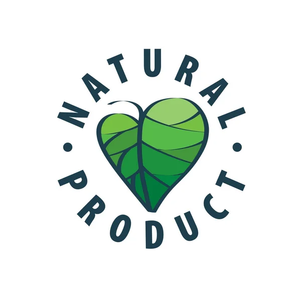 Logotipo do produto natural — Vetor de Stock