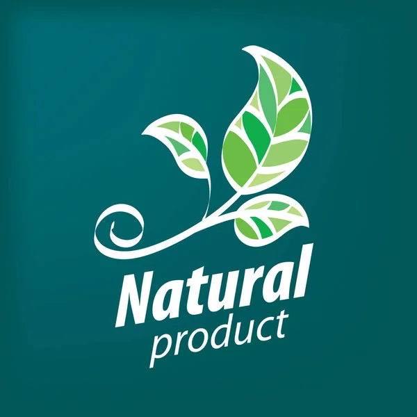 Doğal ürün logosu — Stok Vektör
