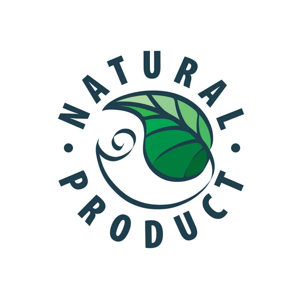 Naturprodukt-Logo — Stockvektor