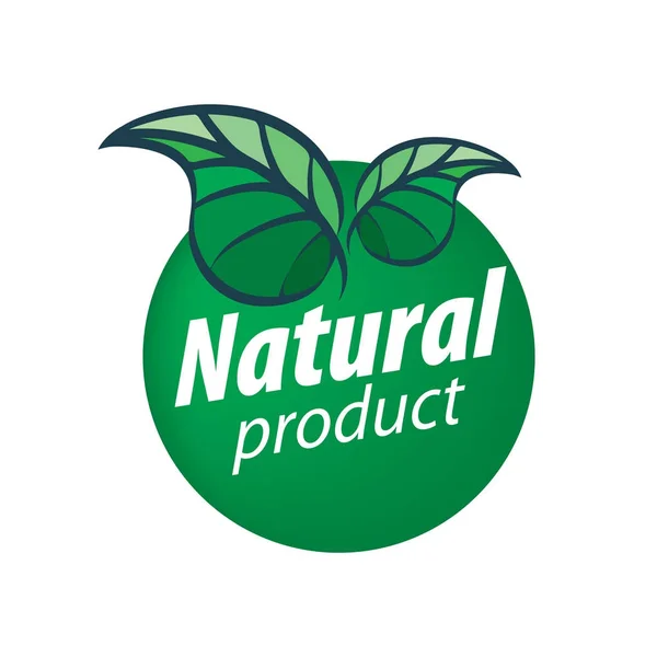 Logo del producto natural — Vector de stock