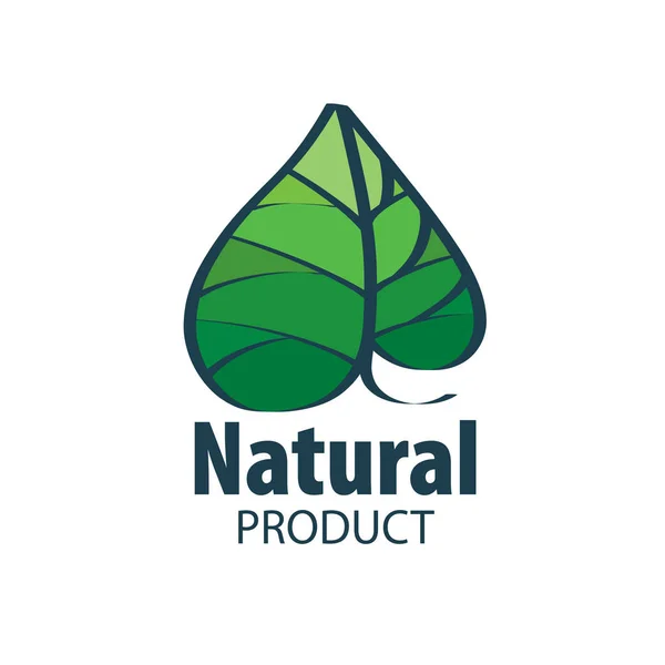 Logo prodotto naturale — Vettoriale Stock