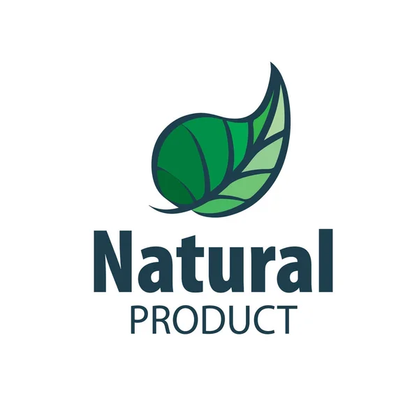 Logo-ul produsului natural — Vector de stoc