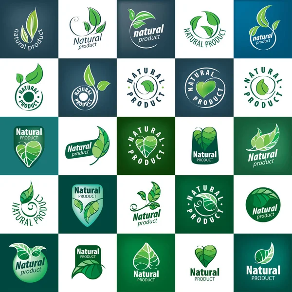 Φυσικό προϊόν λογότυπο — Διανυσματικό Αρχείο