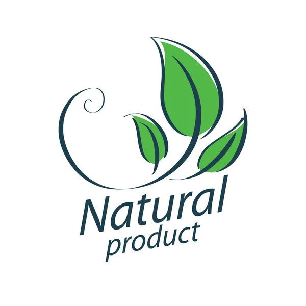 Logotipo do produto natural — Vetor de Stock