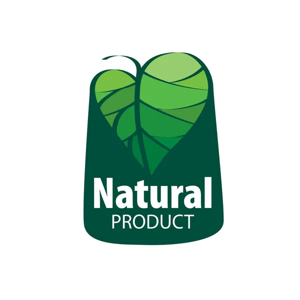 Натуральний продукт логотип — стоковий вектор