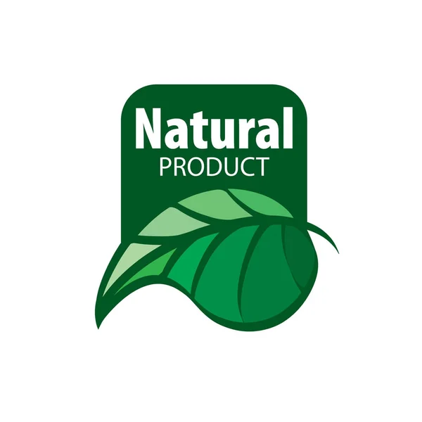 Logo-ul produsului natural — Vector de stoc