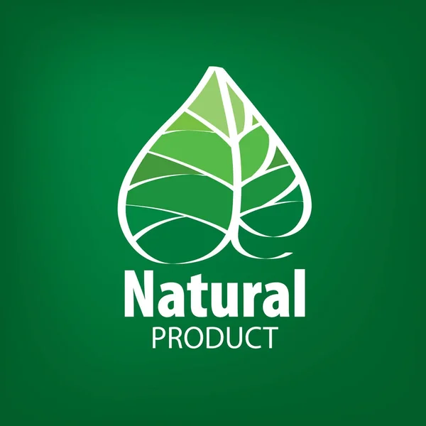Természetes termék logo — Stock Vector
