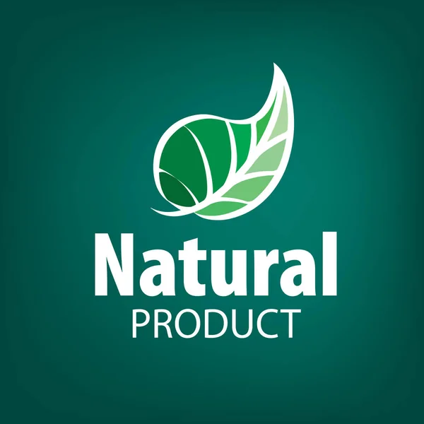 Naturprodukt-Logo — Stockvektor