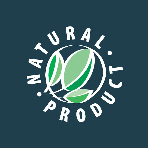 Naturprodukt-Logo — Stockvektor