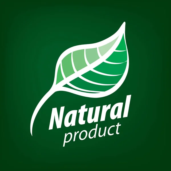 Naturprodukt-Logo — Stockvektor