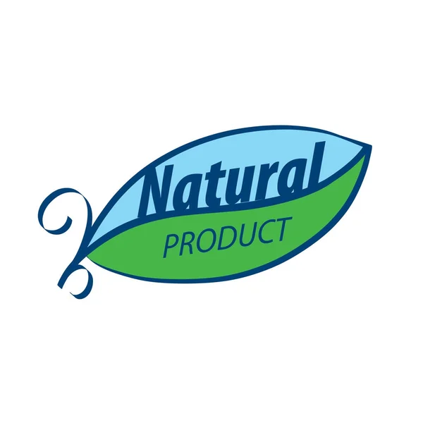 Logo-ul produsului natural — Vector de stoc