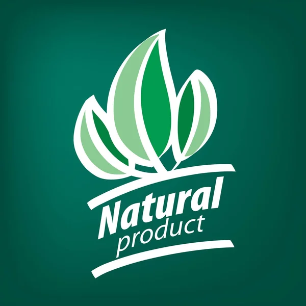 Logotipo do produto natural — Vetor de Stock