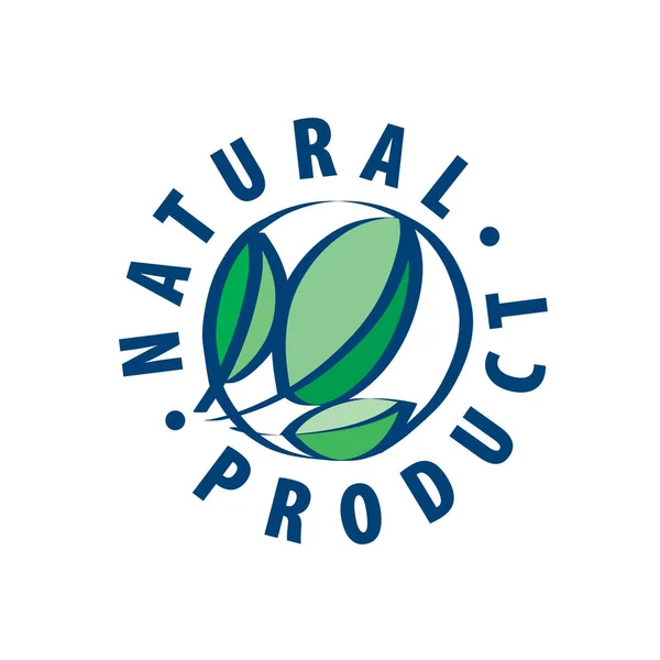 Naturprodukt-Logo — Stockvektor