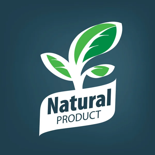 自然な製品ロゴ — ストックベクタ