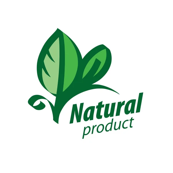 Logo del producto natural — Vector de stock
