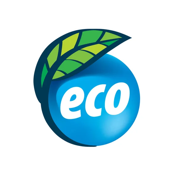 Logotipo vectorial eco — Vector de stock