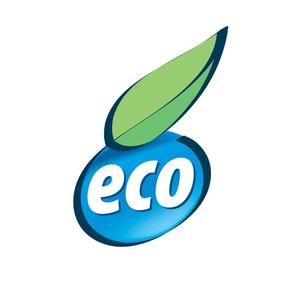 Logotipo vetor eco — Vetor de Stock