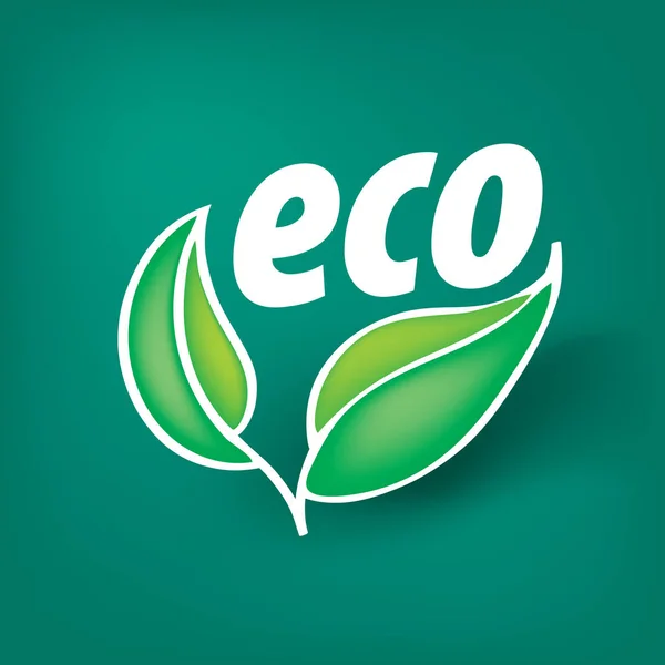 Logotipo vectorial eco — Vector de stock