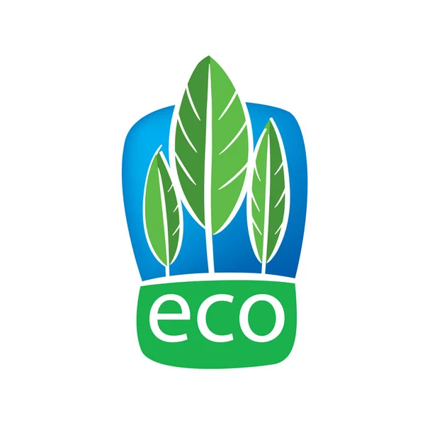 Eco vektorové logo — Stockový vektor