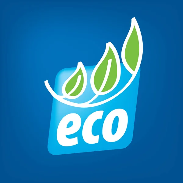 Logo vector eco — Stock Vector