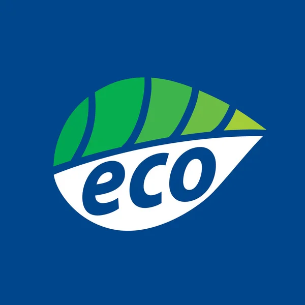 Logo vettore eco — Vettoriale Stock