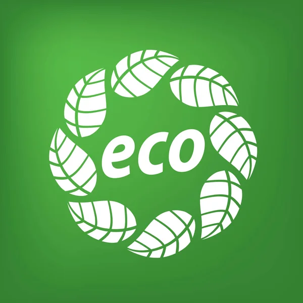 Logo vecteur eco — Image vectorielle