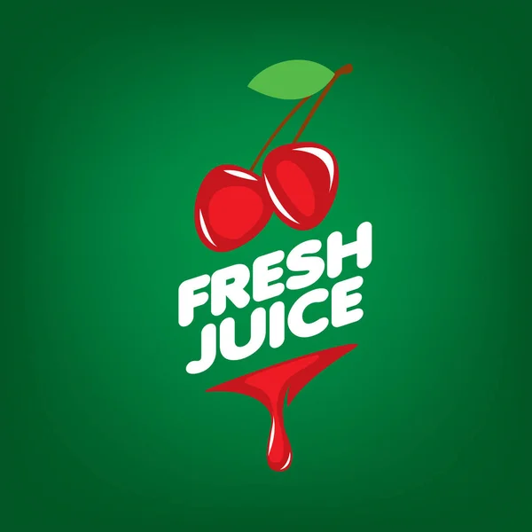 Logotipo do suco fresco — Vetor de Stock